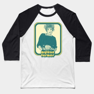 Mylene Farmer // Retro Francophile Fan Design Baseball T-Shirt